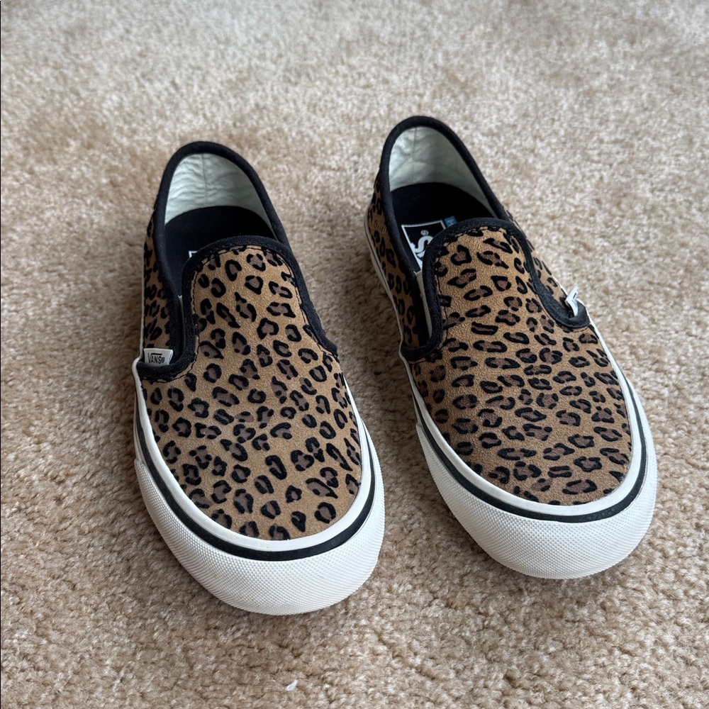 Leopard Print Slip-On Sneakers